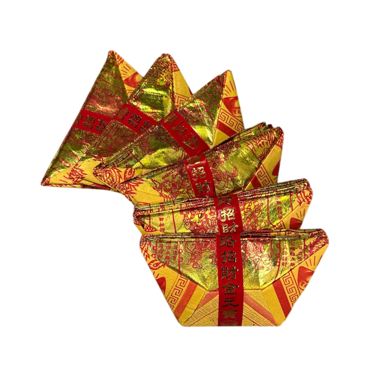 5 Wealth Gods Bullion Joss Paper | 招財元寶