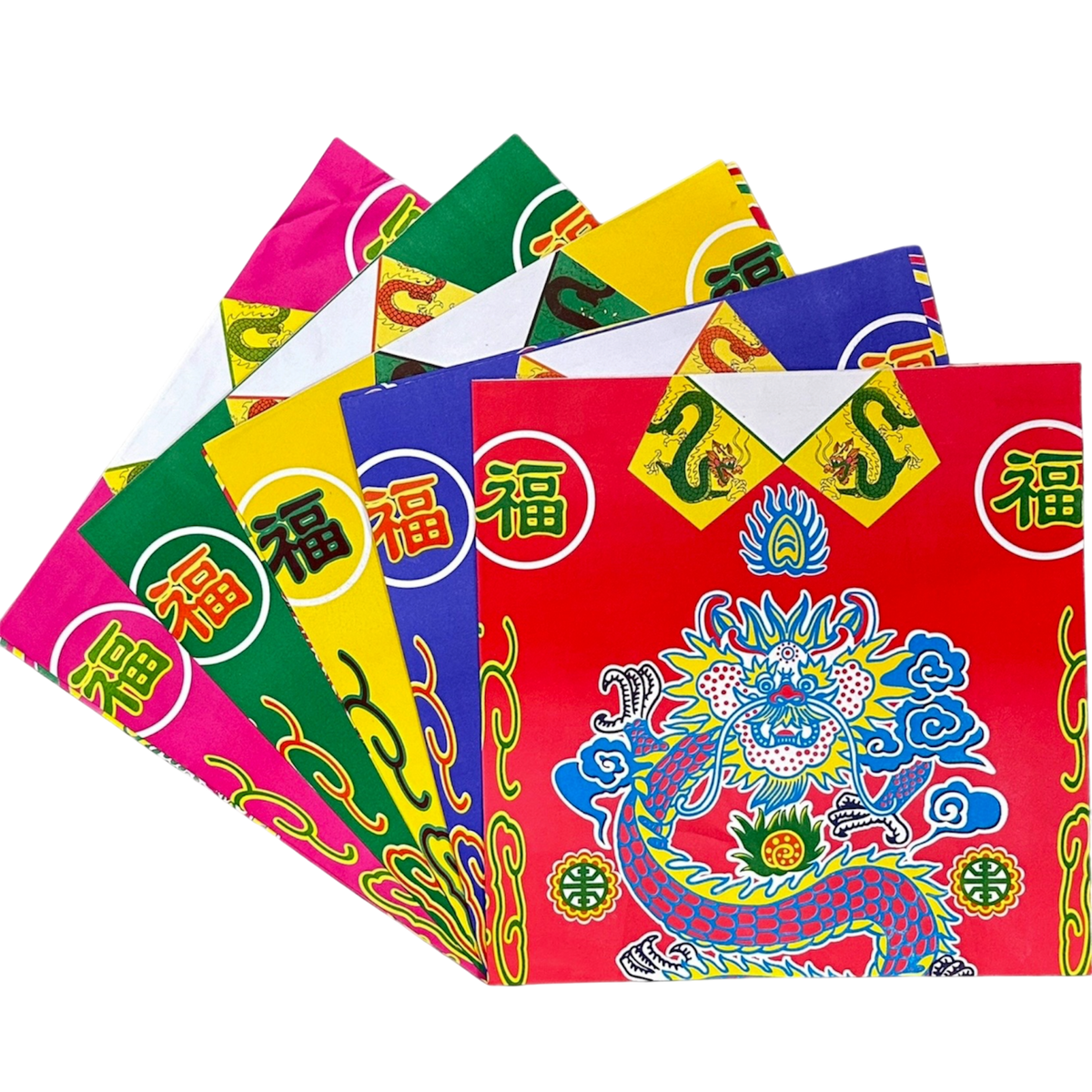 Dragon Joss Paper Robe | 五龍色衣