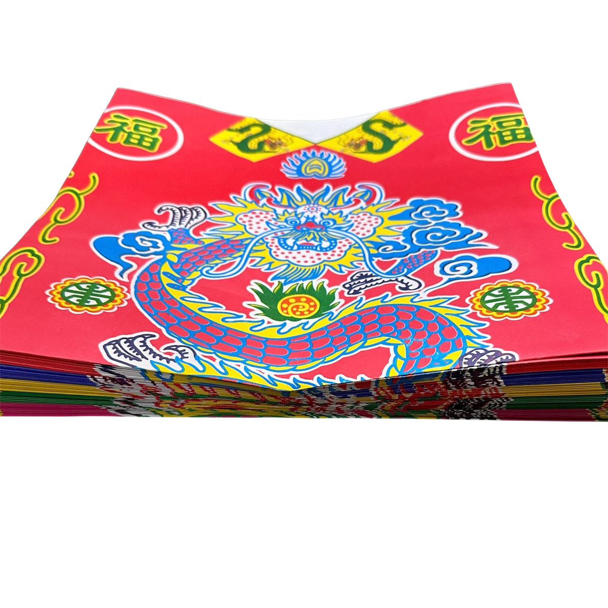 Dragon Joss Paper Robe | 五龍色衣