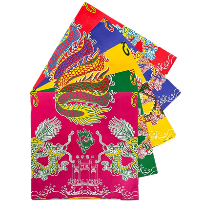 Dragon Joss Paper Robe | 五龍色衣
